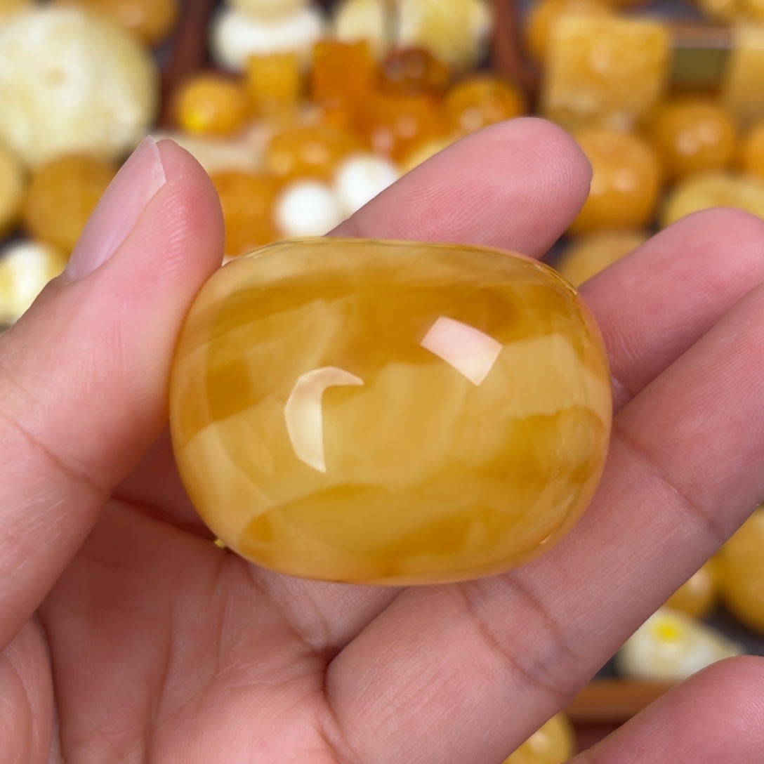 蜜蜡未镶嵌吊坠(不含链)妖花墩扣