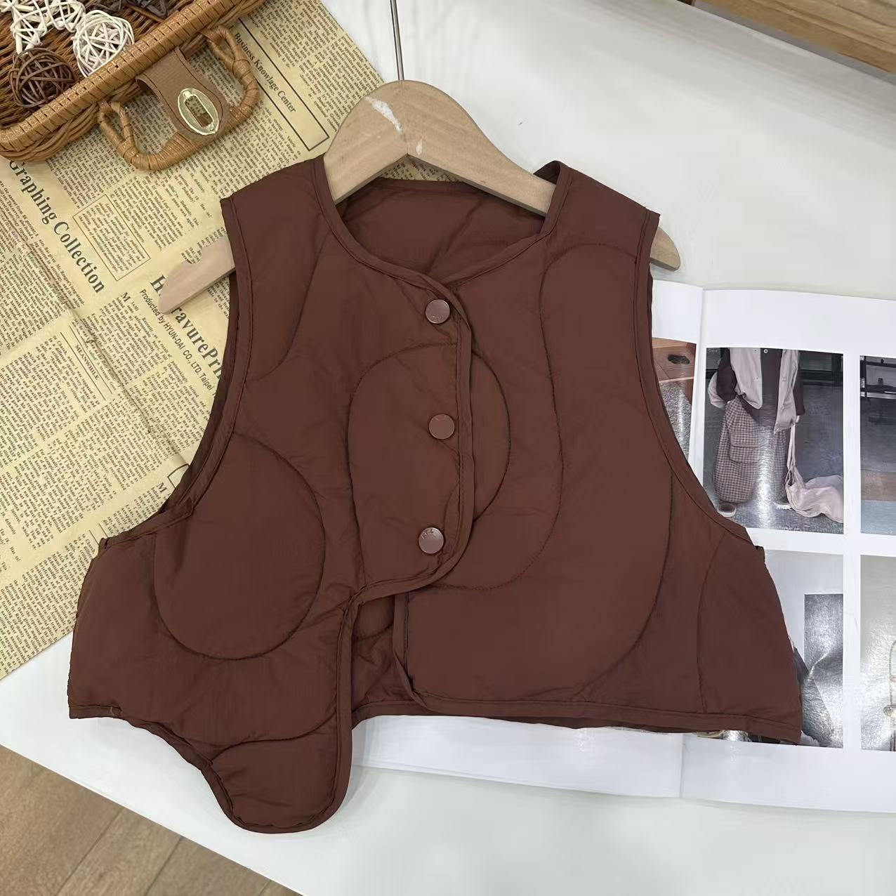 2459冬季中童羽绒马甲L