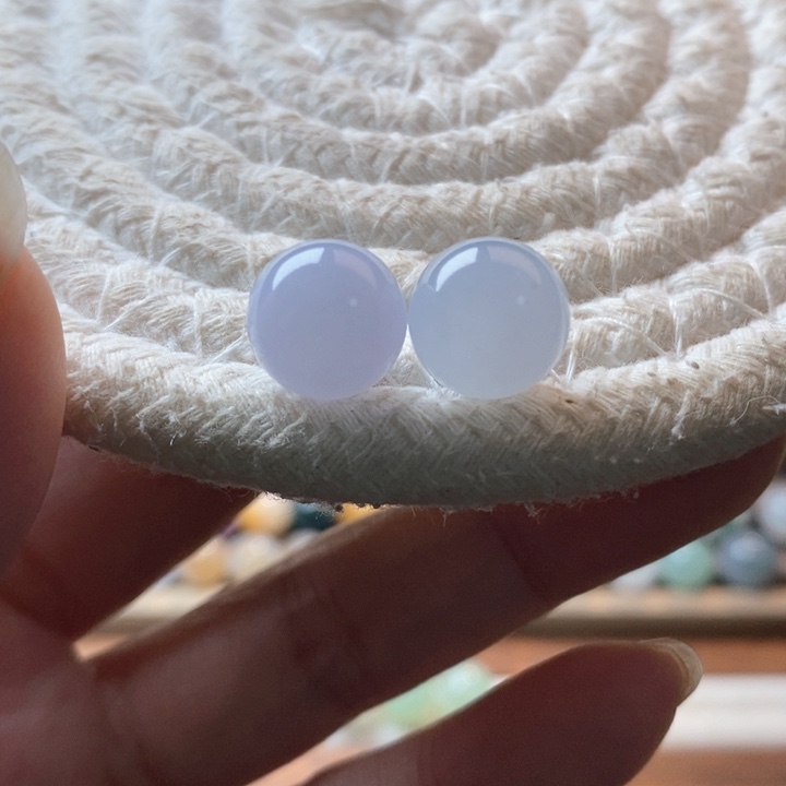 未镶嵌定制翡翠蓝紫圆珠二选一 卡10+