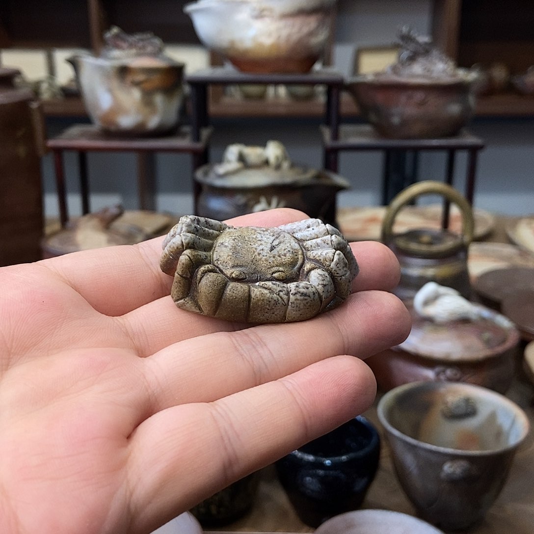 明***铺备前茶宠一个好看