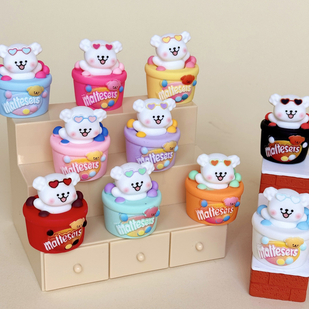 磨砂麦丽素小狗 树脂摆件