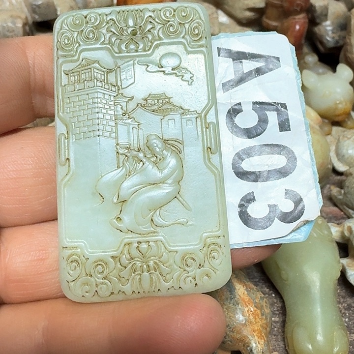 和田玉颈饰未镶嵌