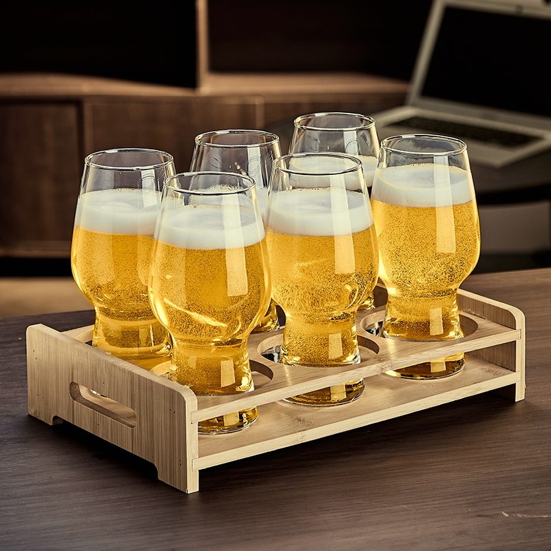 大容量玻璃啤酒杯家用饮料杯新款精酿扎啤酒杯网红商用冷饮多用杯