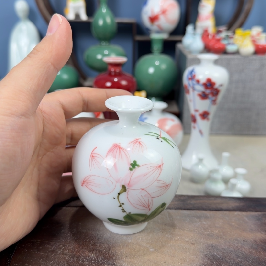 陶瓷手工小花器摆件