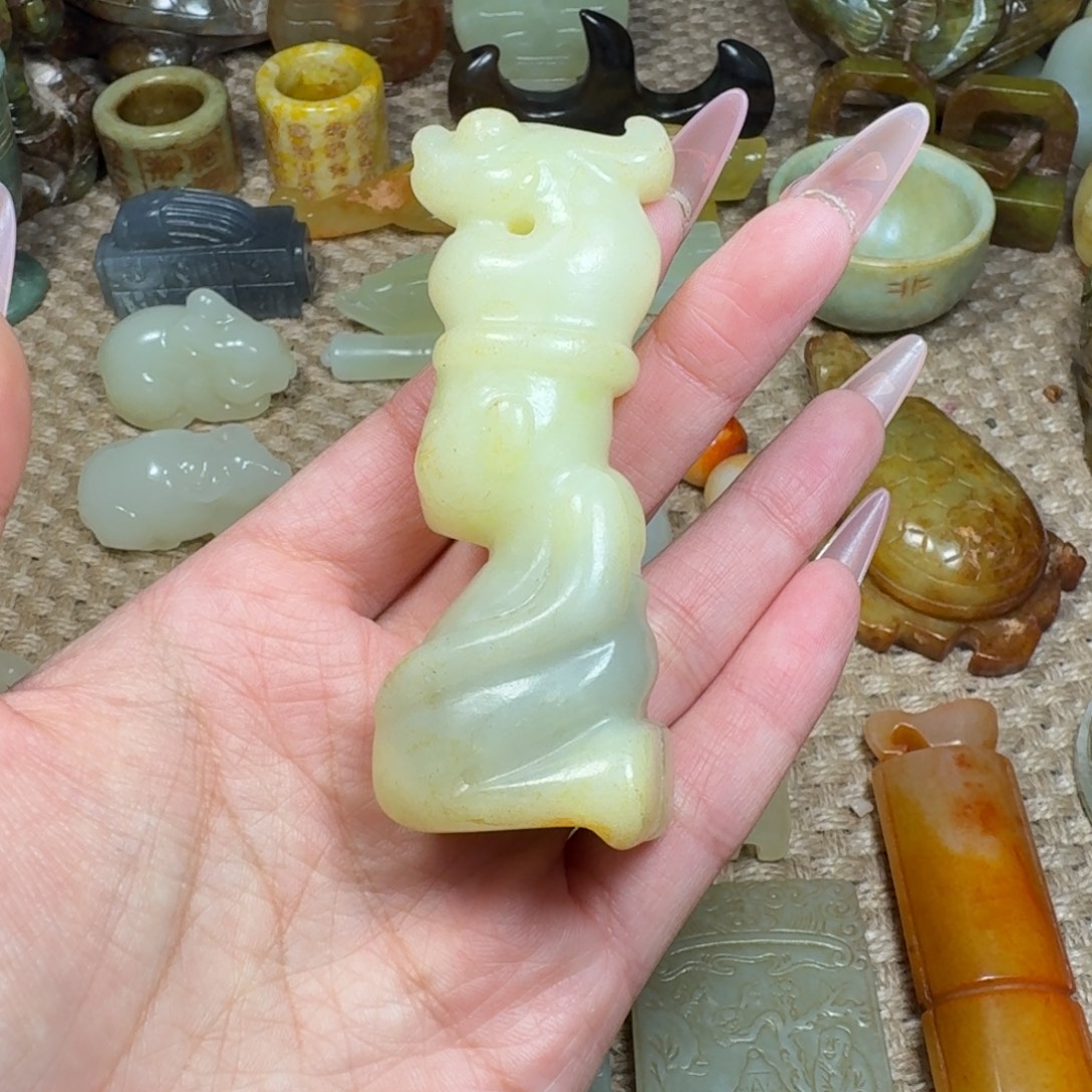 白玉菩提吊坠挂件
