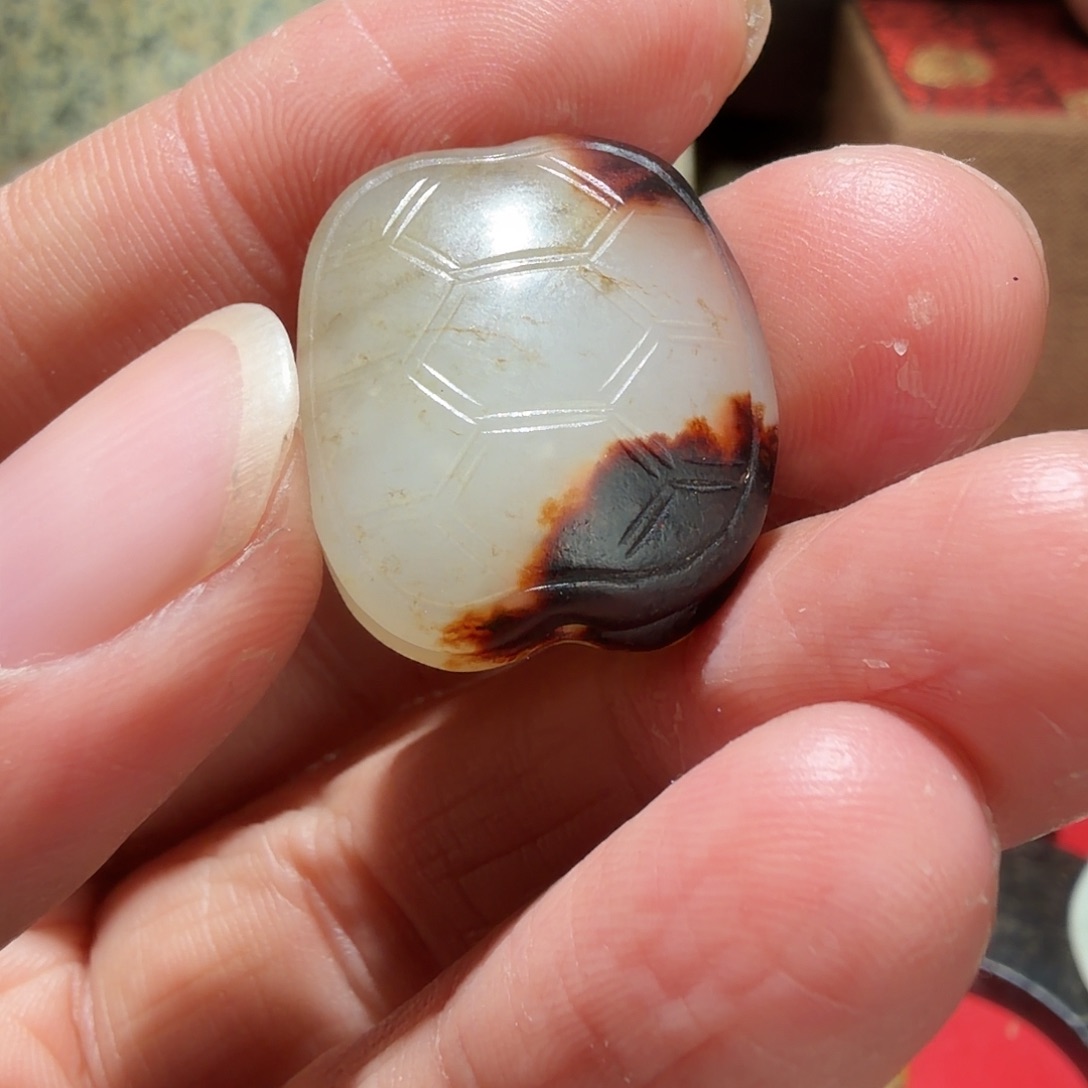 金***草和田玉未镶嵌挂件