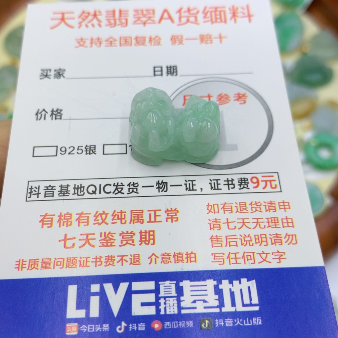 翡翠颈饰未镶嵌翡翠