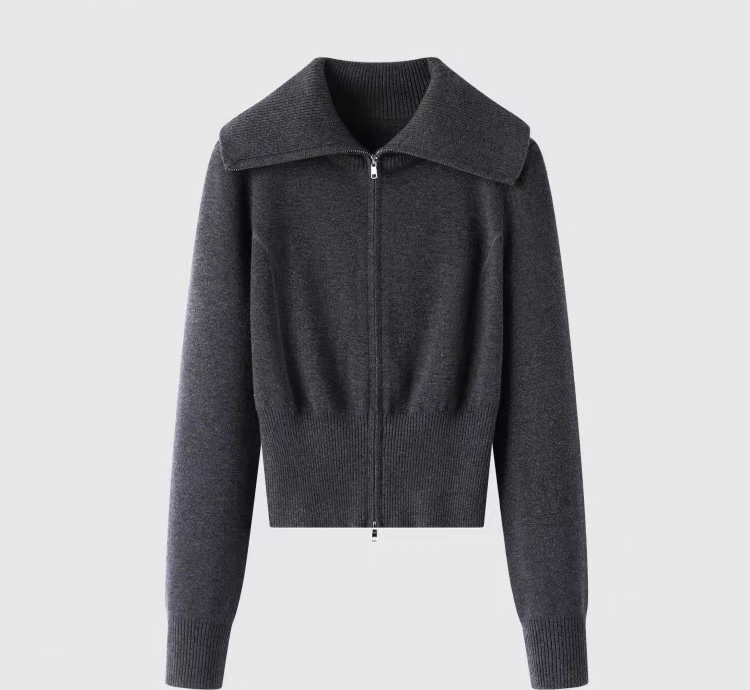 时尚海军领毛衣收腰针织衫