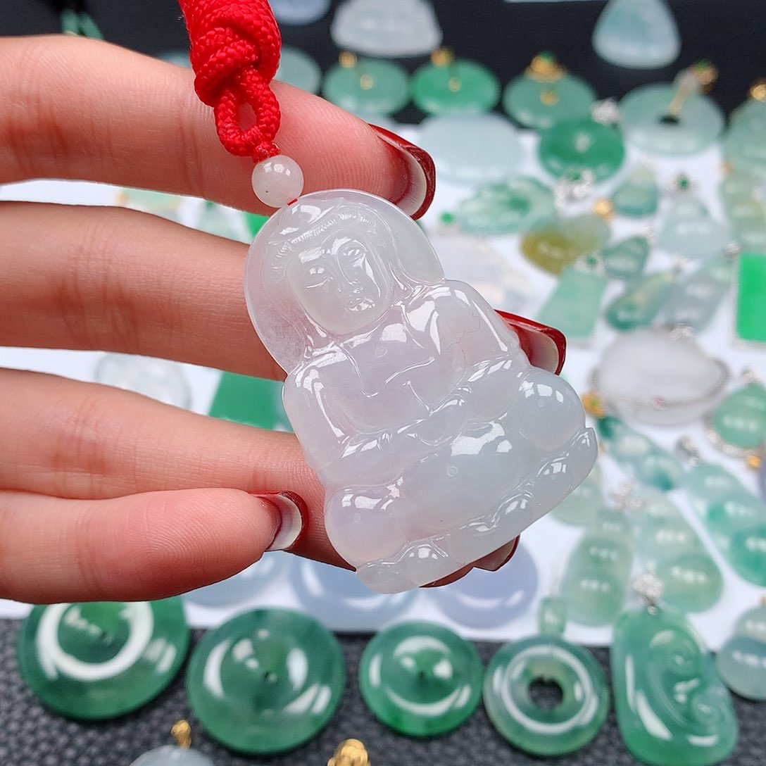 翡翠颈饰未镶嵌天然翡翠