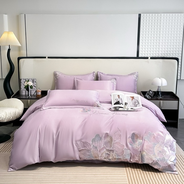 天丝清新床上四件套床上用品 琉璃