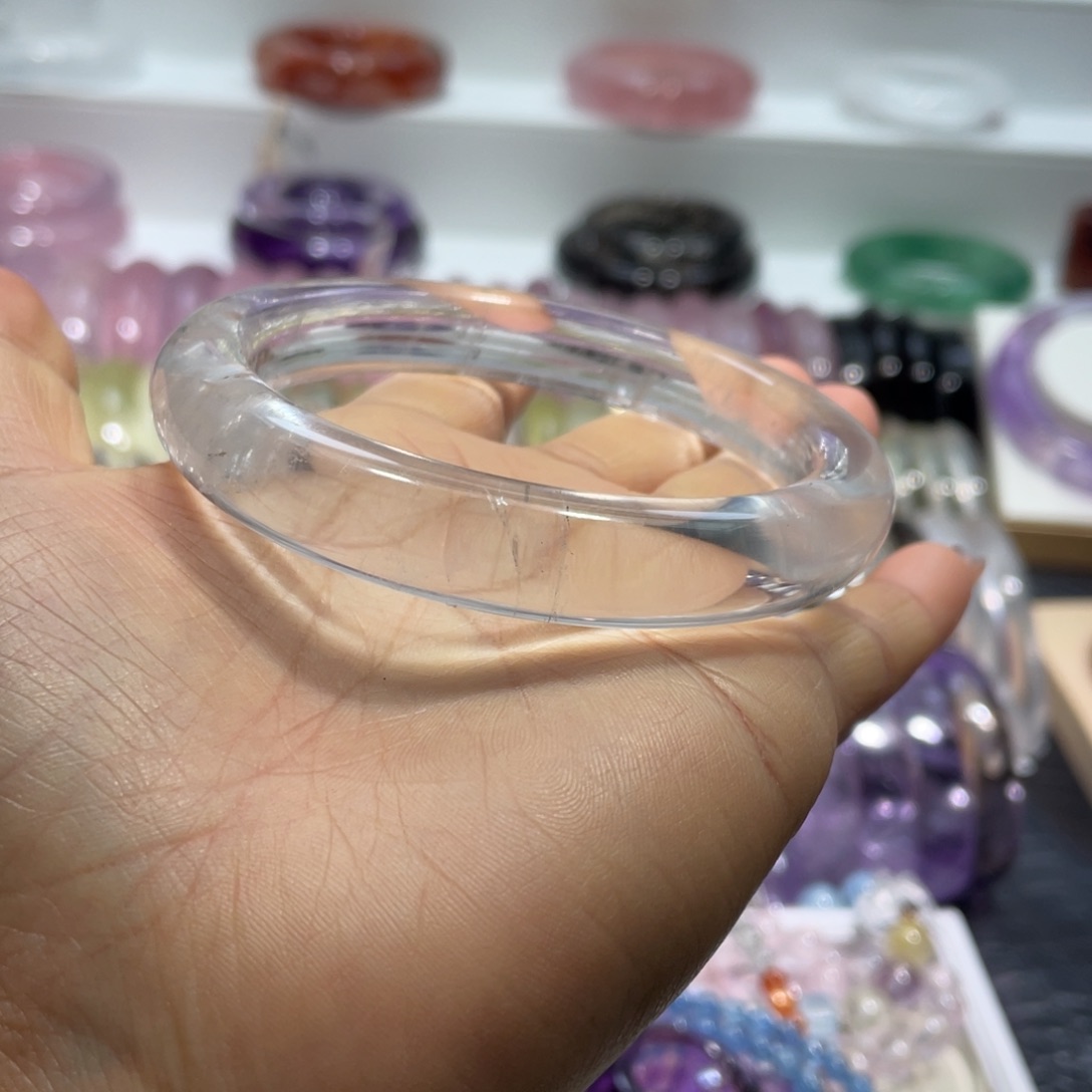 水晶 手镯62圈口27号未镶嵌