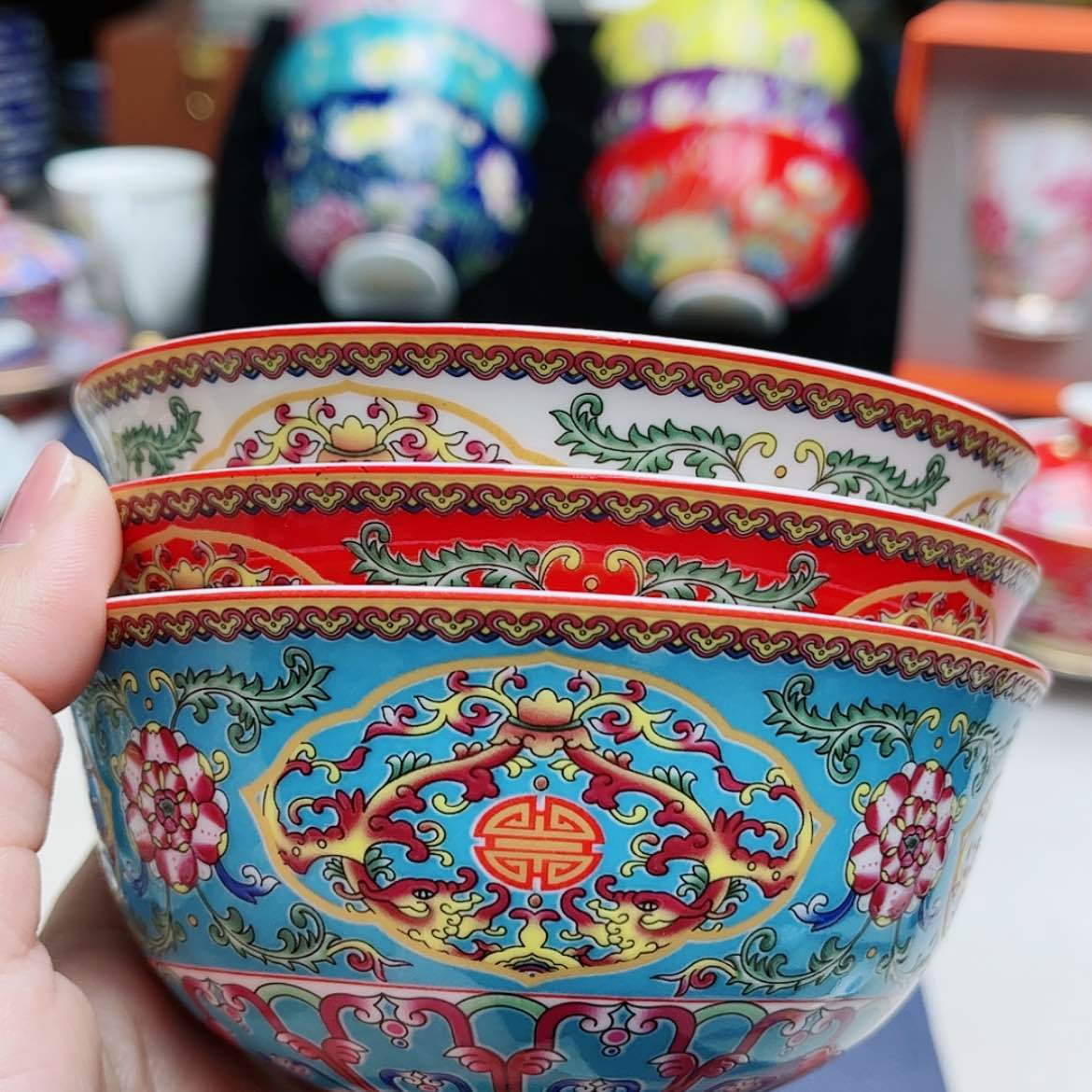 【闪购商品】珐琅4.5寸6个………………