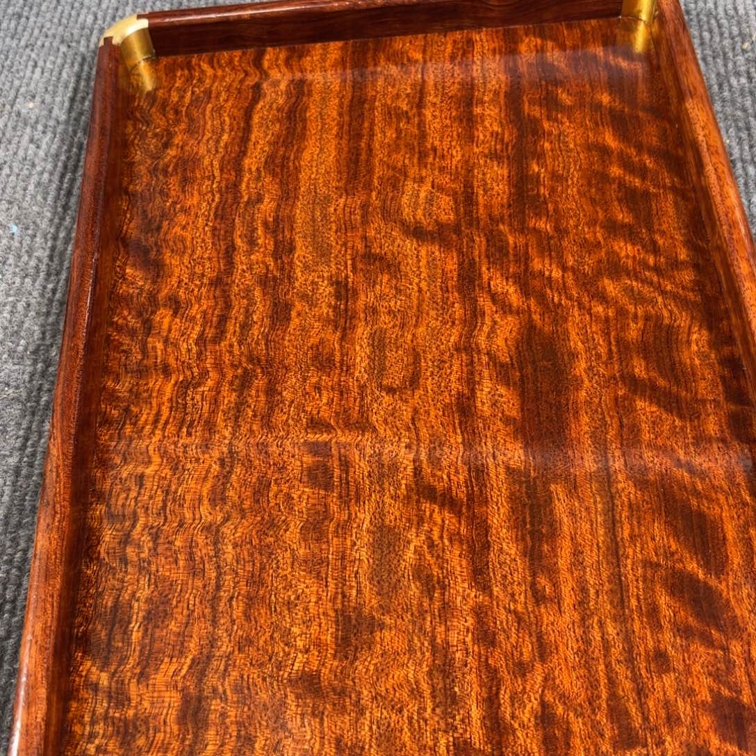 洋***a木缅甸花梨超大托盘