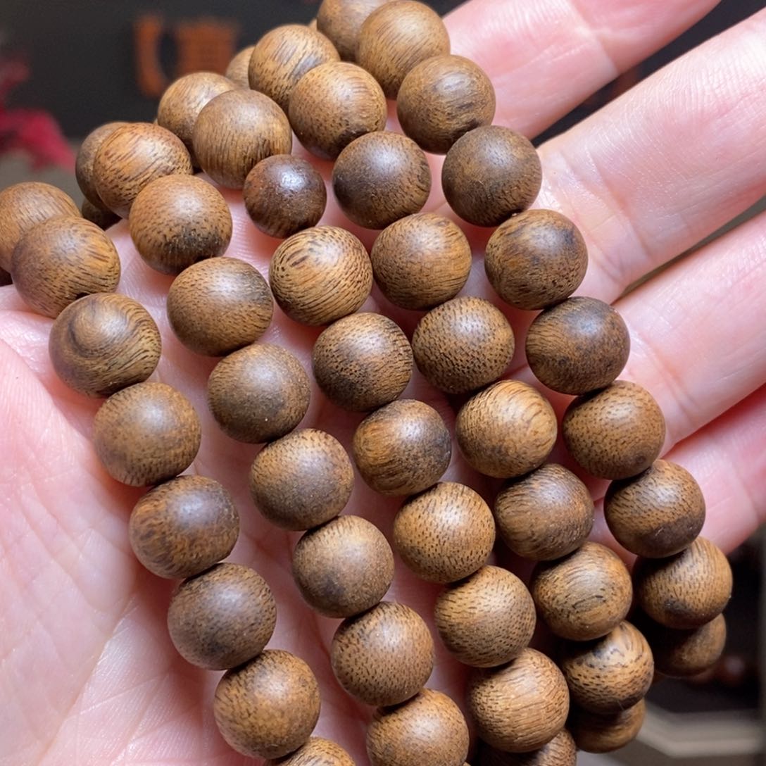 沉香手串越南芽庄白棋楠金丝蜜结帝王限量 1.0×108