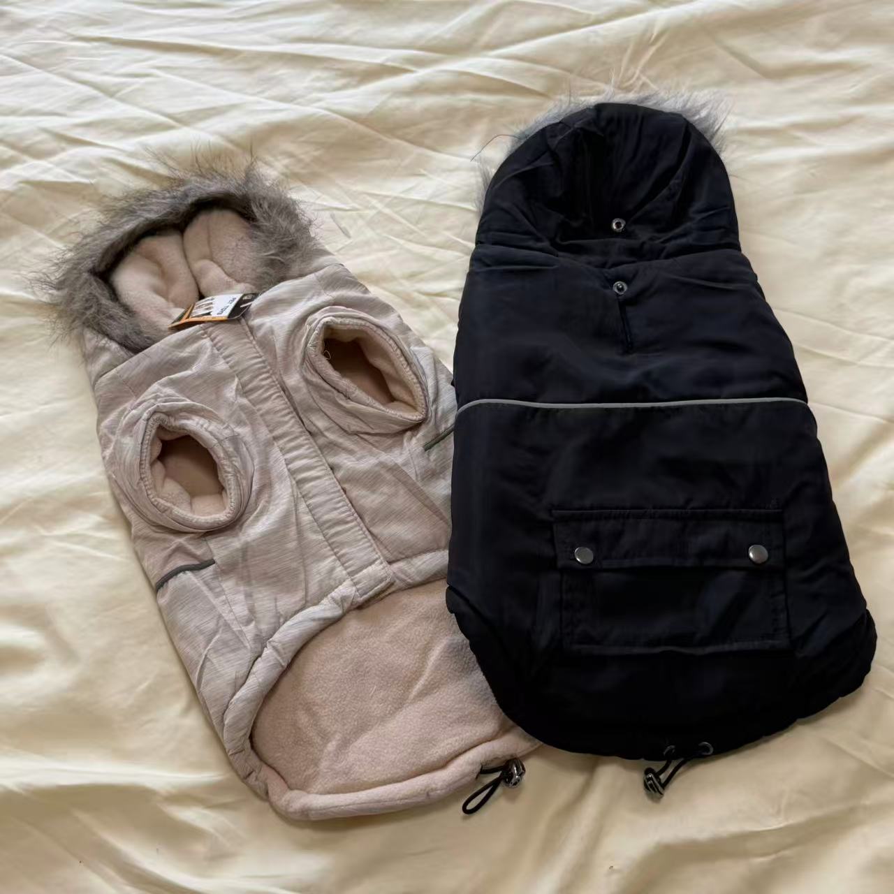 狗狗休闲毛领棉衣