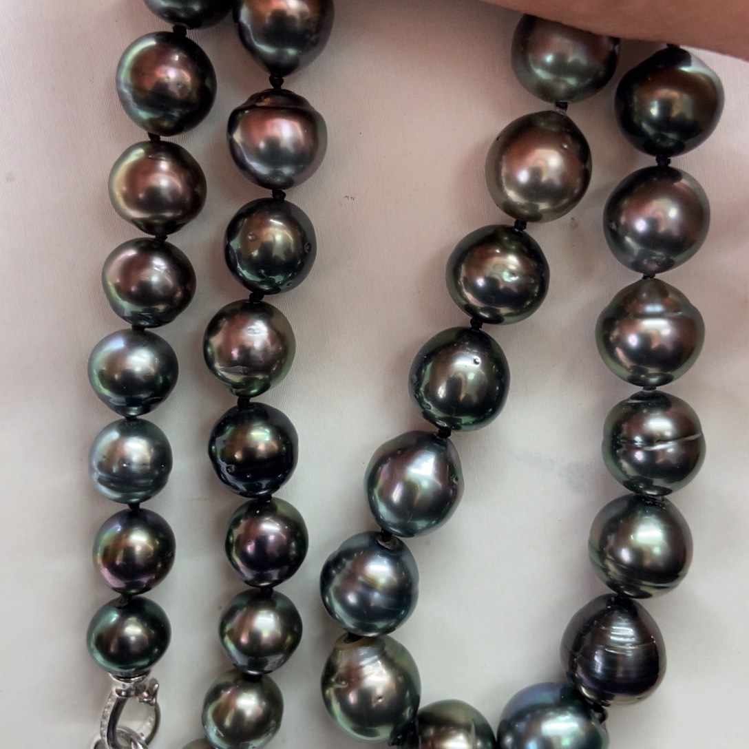 海水珍珠项链银S925镶嵌