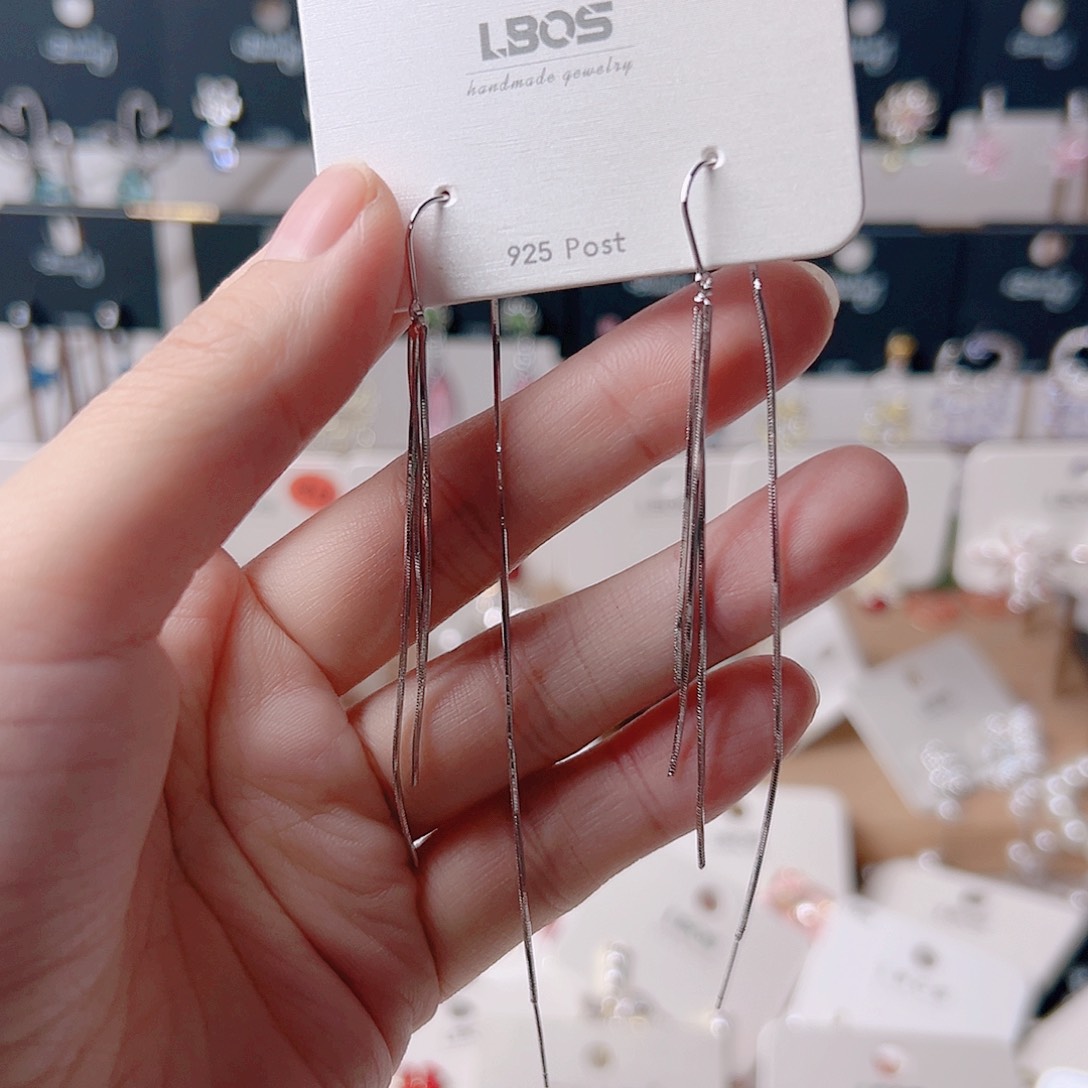 琉璃纯铜合金耳环