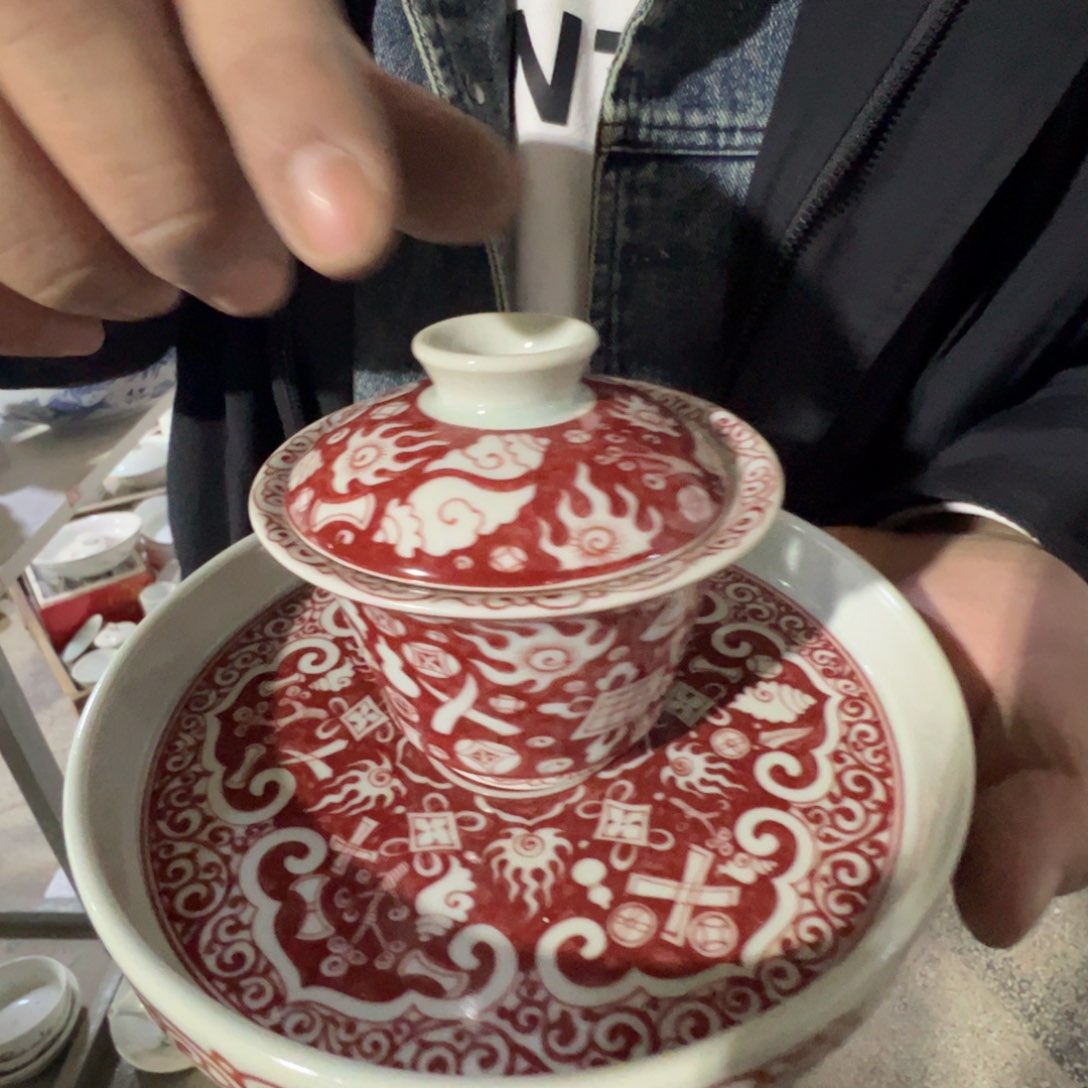 瓷景德镇高温陶瓷釉里红