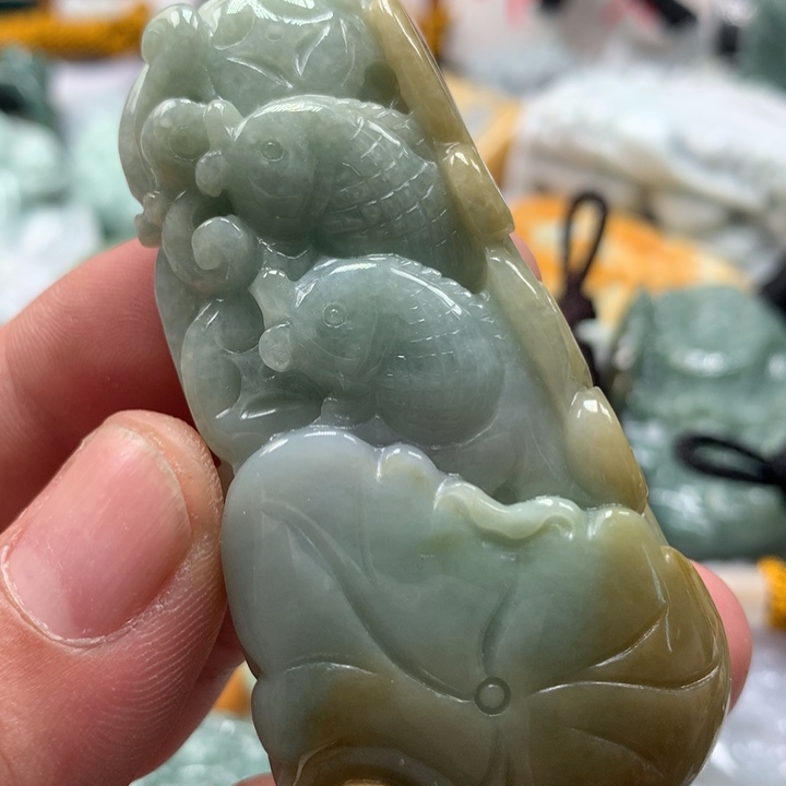 翡翠未镶嵌颈饰保真天然a货翡翠