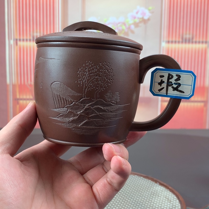 紫砂茶杯紫砂茶具手工紫砂盖杯