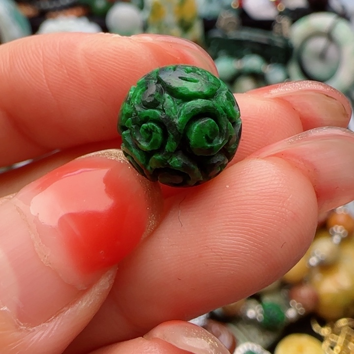 翡翠颈饰未镶嵌天然A货52