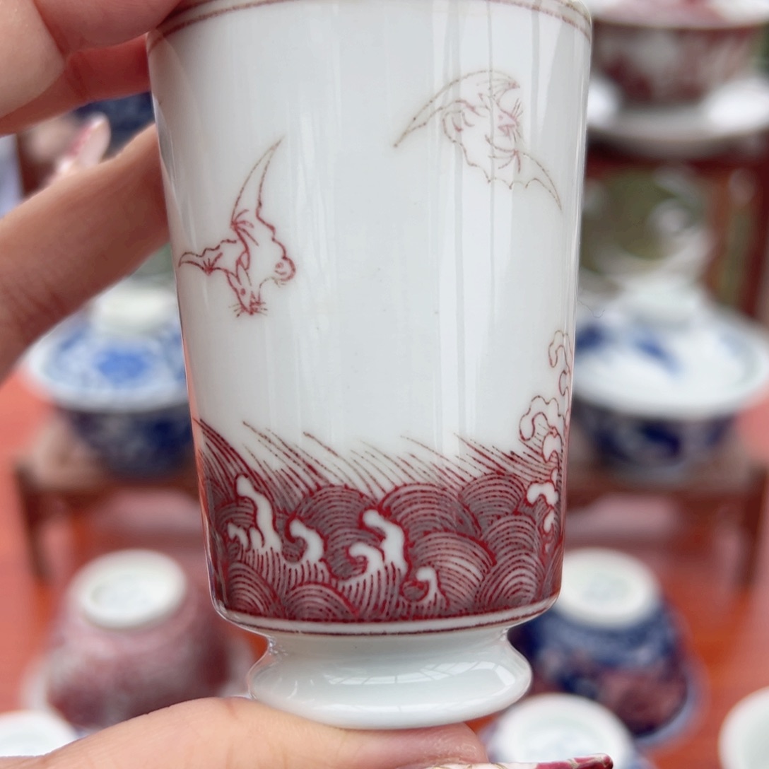 摆件景德镇毛仔柴窑主人杯