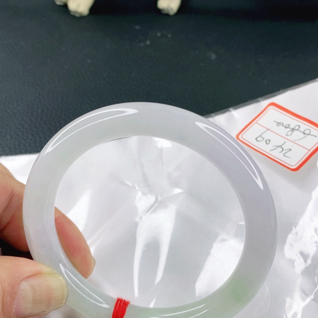 翡翠手镯未镶嵌圆条60.5