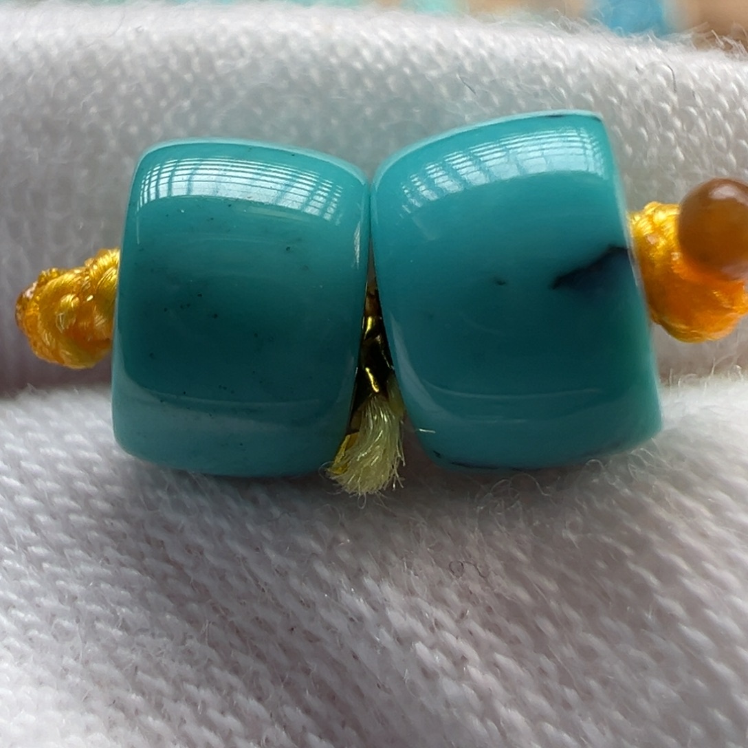 绿松石未镶嵌配饰6.7×4.5