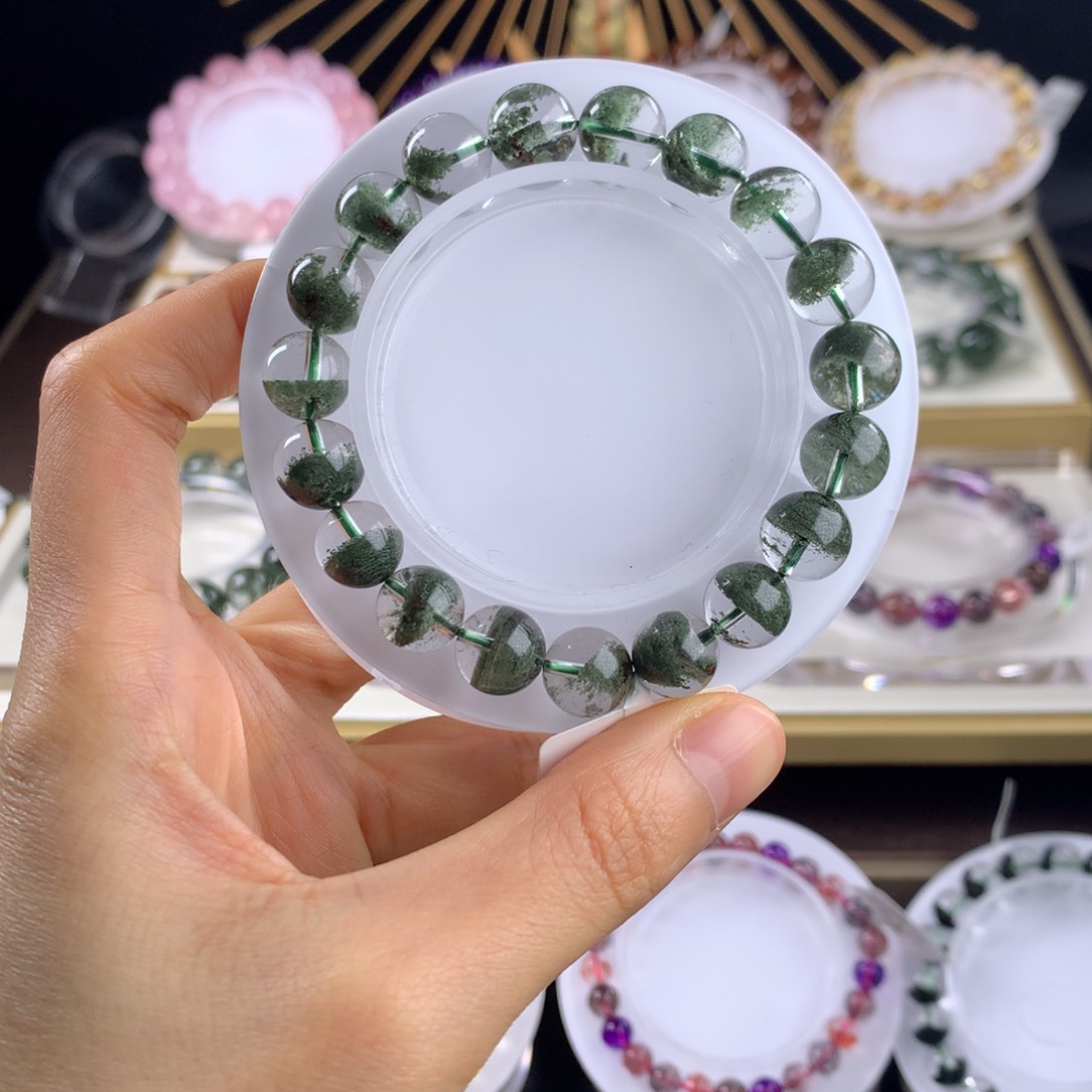 水晶手链未镶嵌南**凰绿幽灵