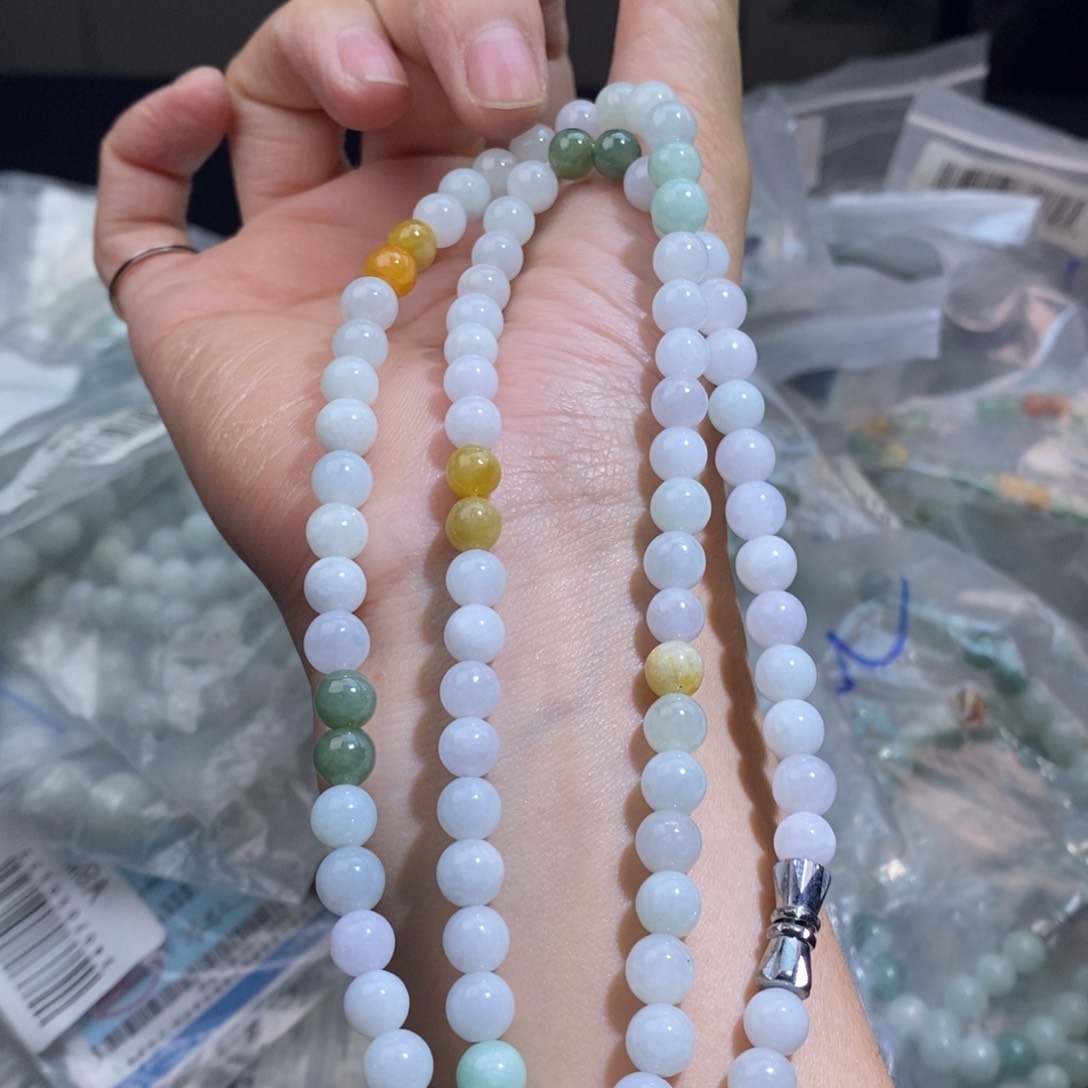 未镶嵌手串翡翠珠链
