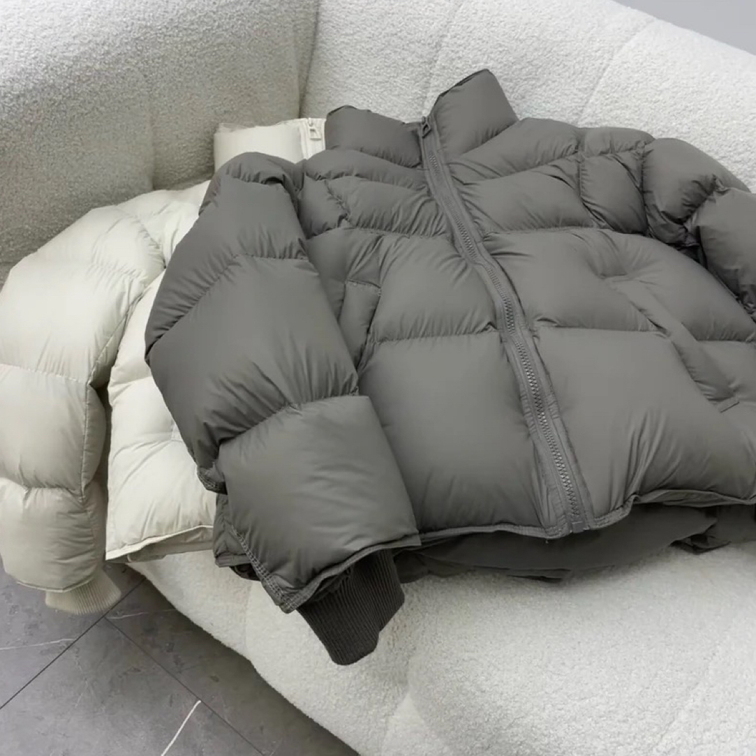 小个子云感泡芙设计感优质95白鸭绒极简百搭短款洋气显瘦纯色冬