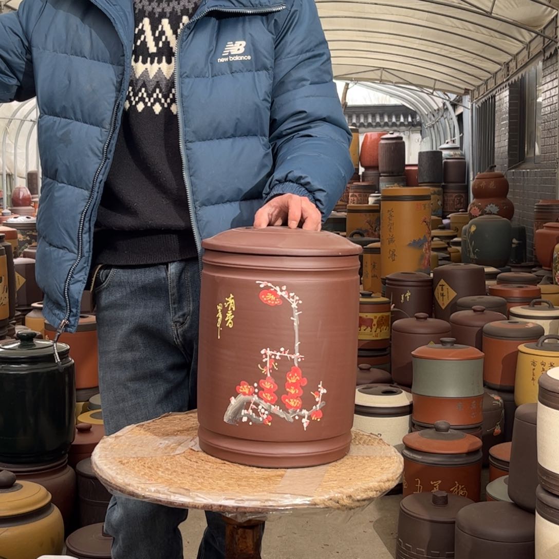 紫砂茶叶罐12 饼茶叶罐