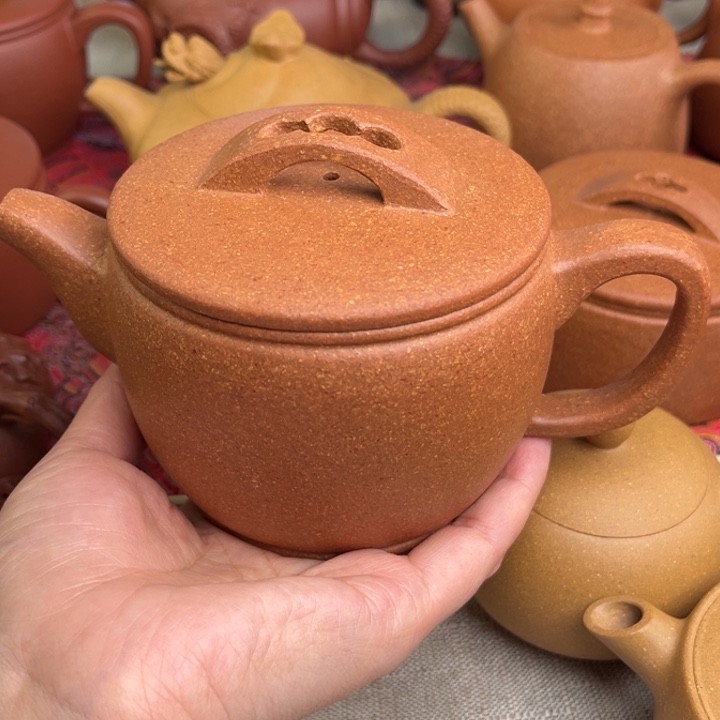 金***华茶壶紫砂原矿黄降坡20目汉瓦精工半手350cc