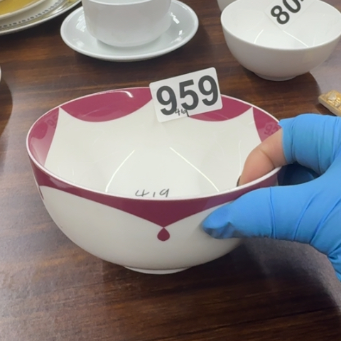 泥塑磁州窑出口碗一个口径15