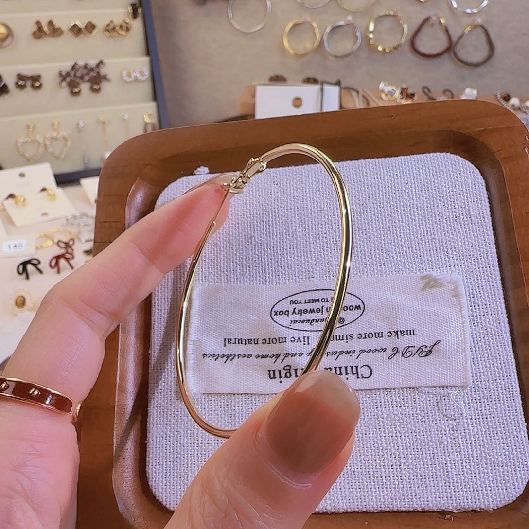 仿珍珠铜合金925银耳圈