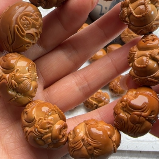 欲***浪手串橄榄核橄榄雕工艺品