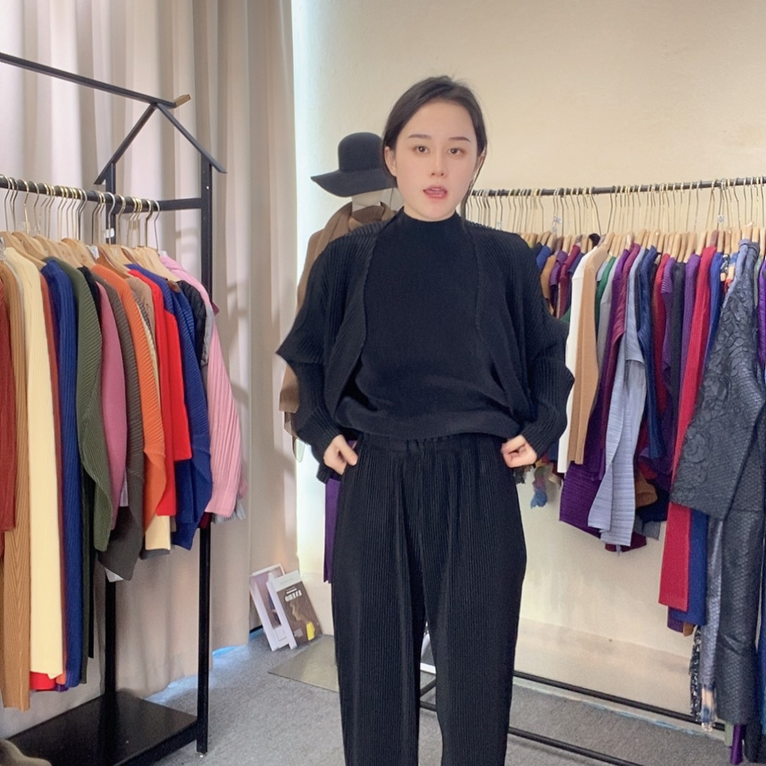 小脚裤粗牙签黑色367