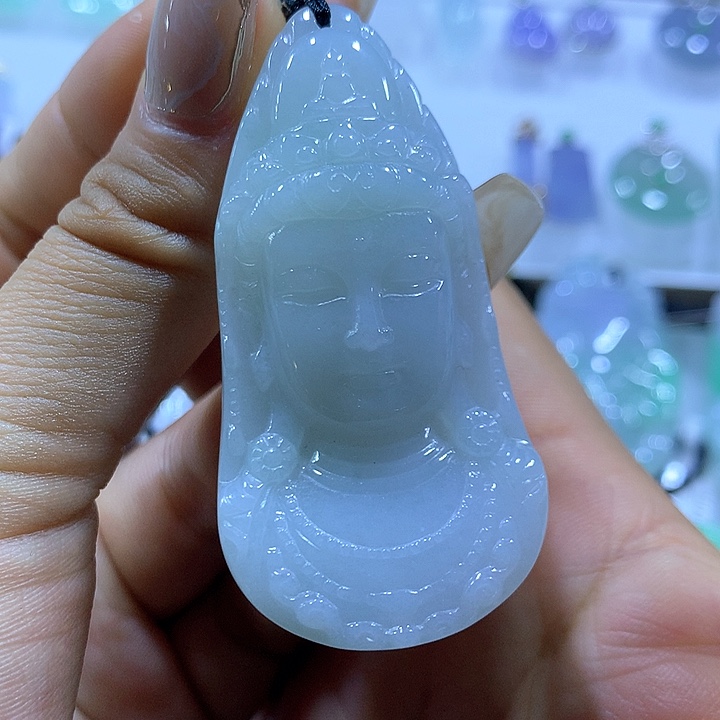 翡翠颈饰未镶嵌天然翡翠A货吊坠