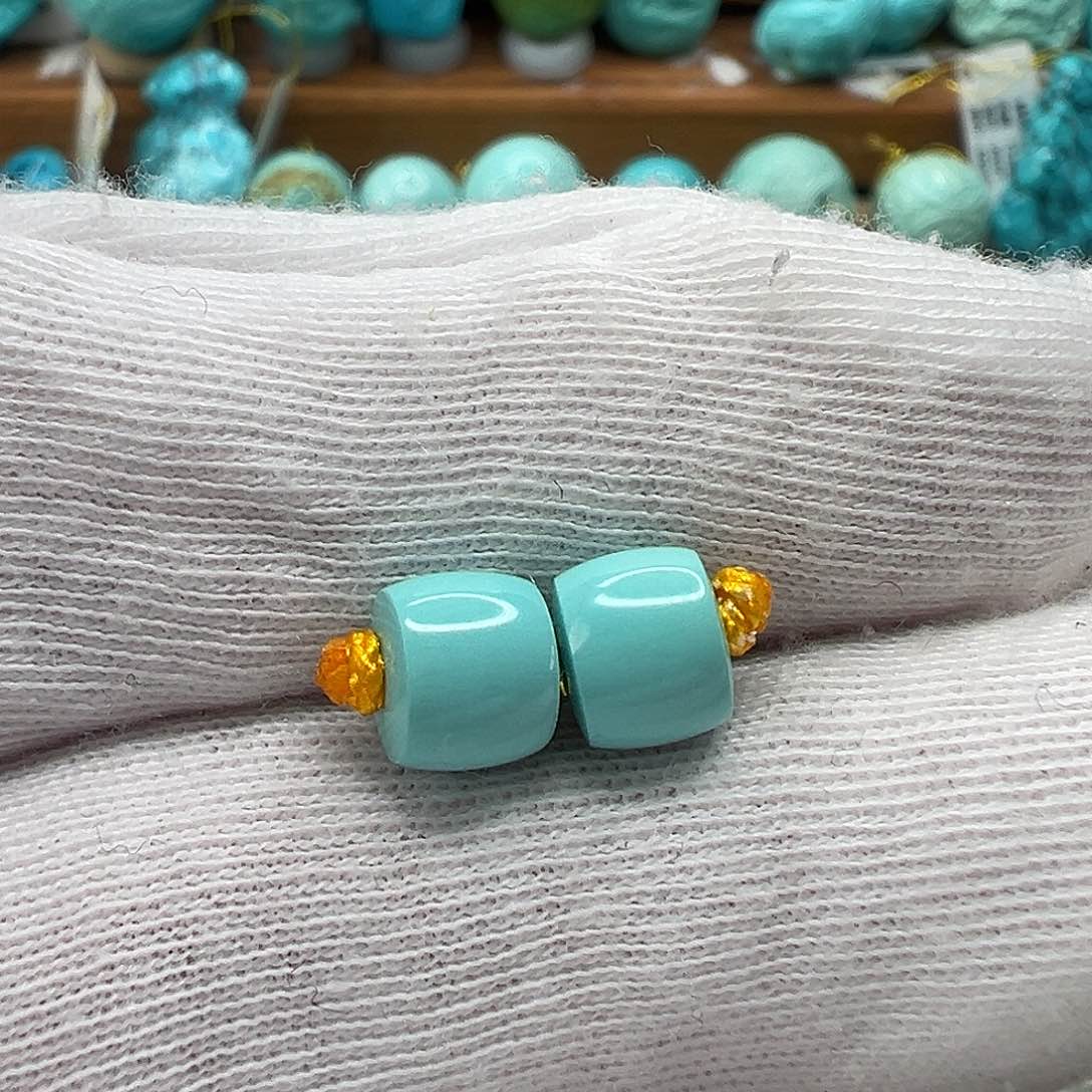 绿松石直切珠 未镶嵌