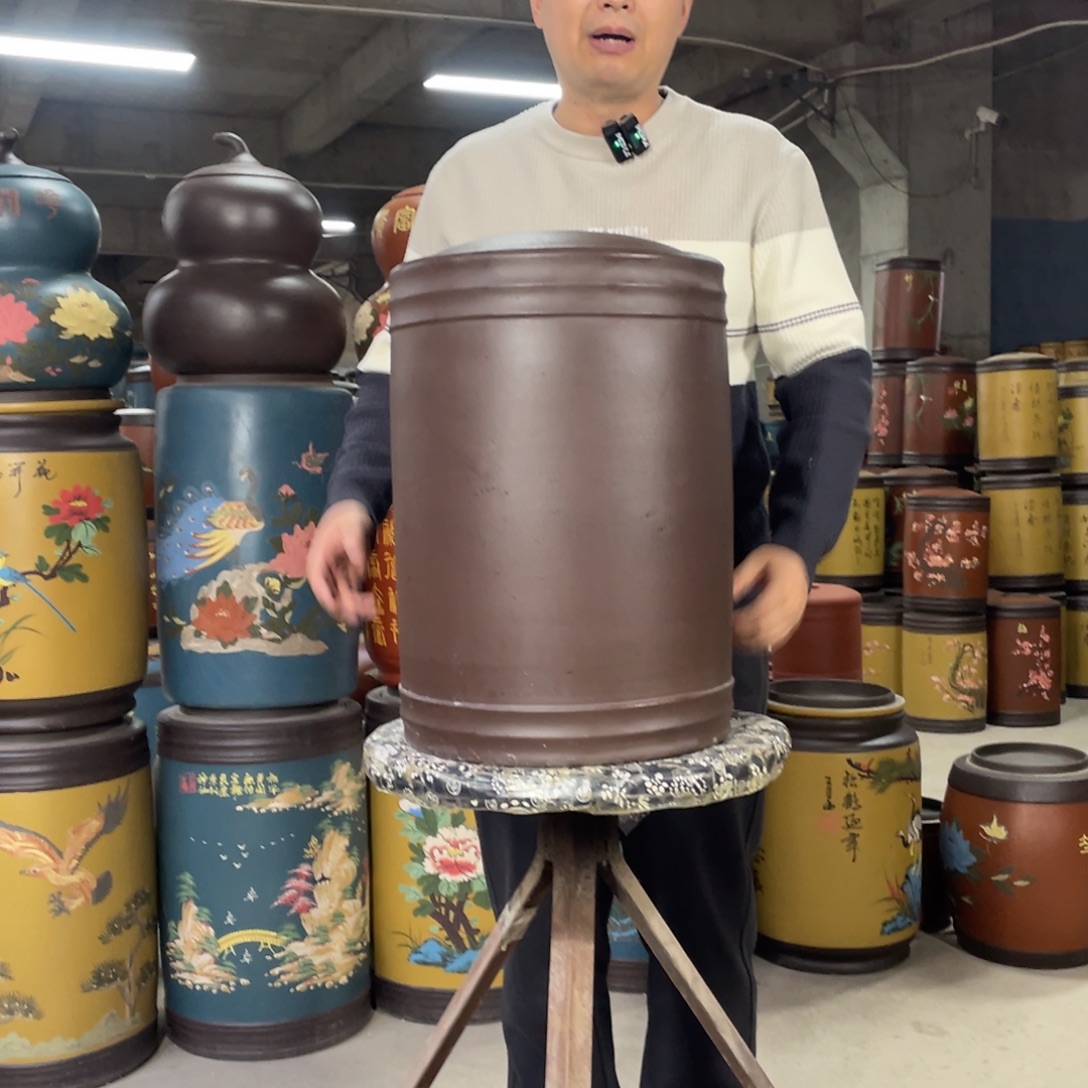 宜兴原矿紫砂茶叶罐