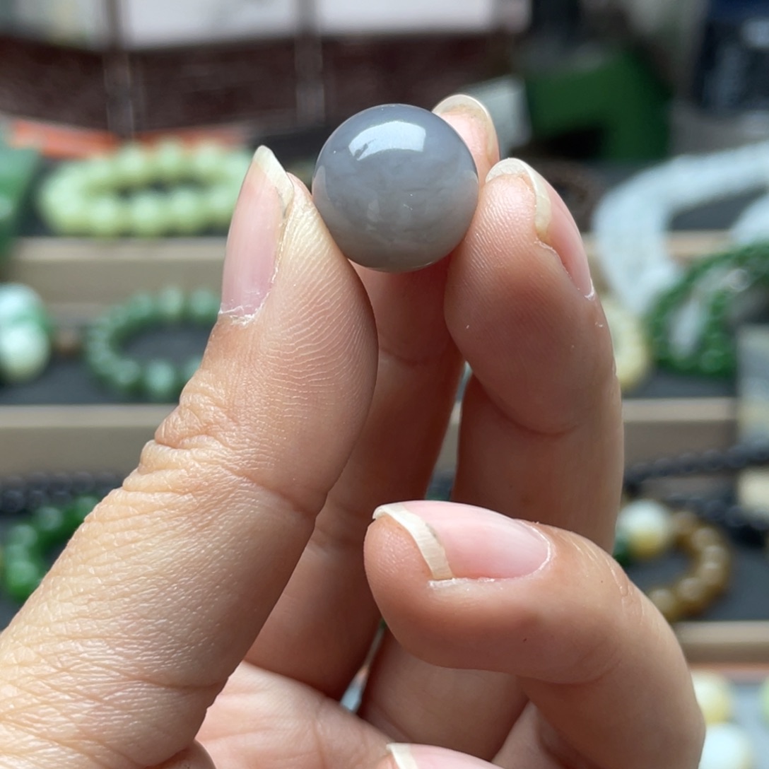 和田玉单珠14未镶嵌