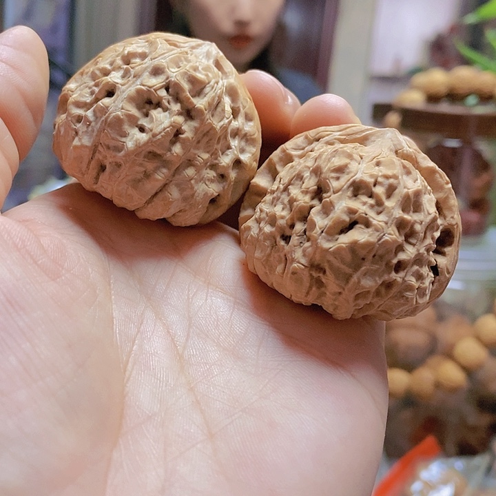 【闪购商品】文玩核桃把件37.5南瓜墩油