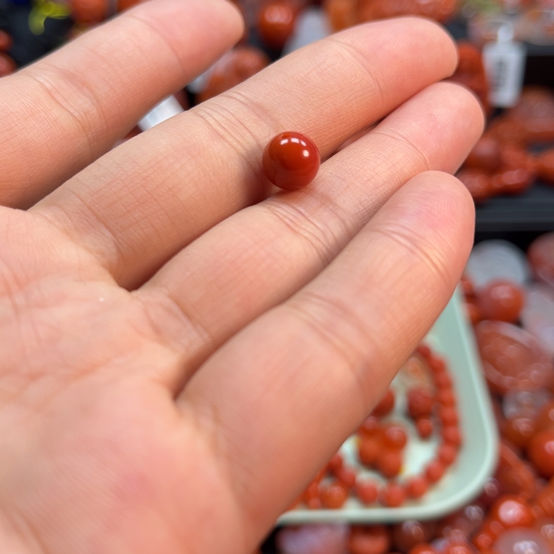 南红玛瑙配饰8mm未镶嵌