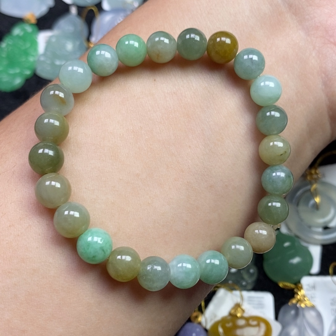 翡翠未镶嵌颈饰手串