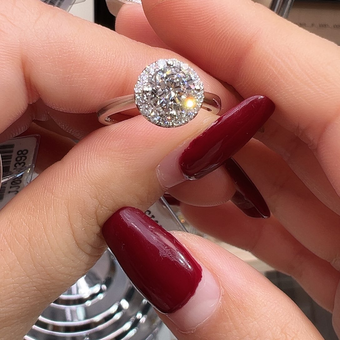 合成钻石18K金镶嵌JJ148560