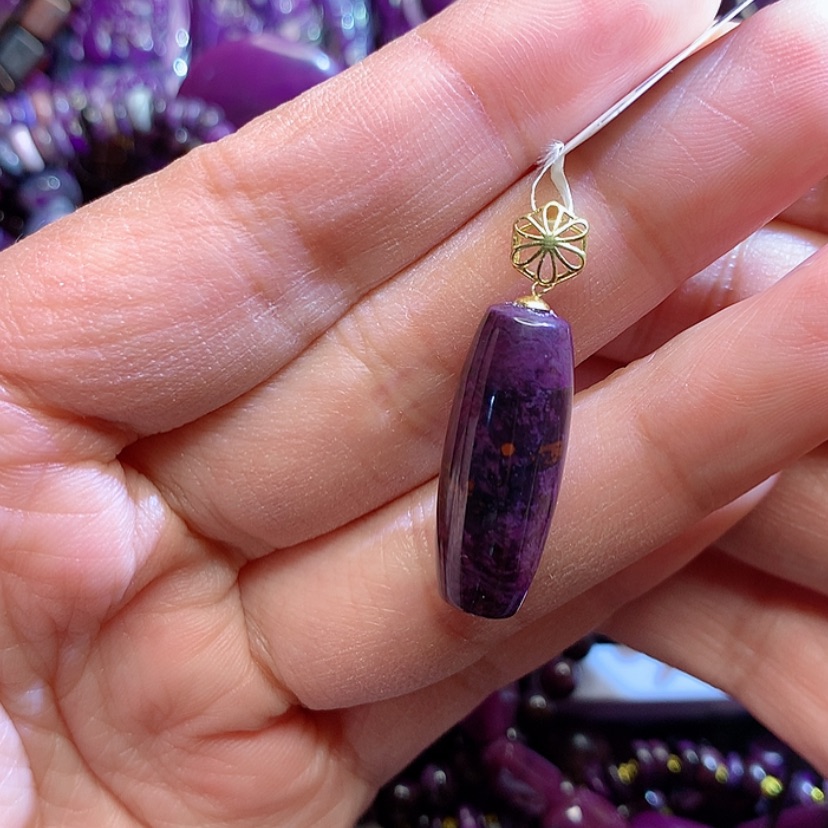 【闪购商品】苏纪石（舒俱来）吊坠18K金镶嵌