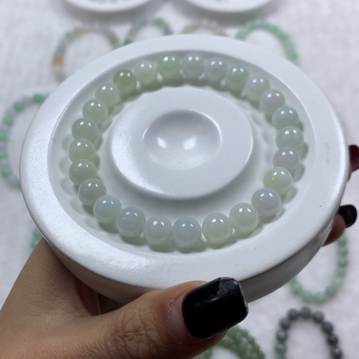 翡翠手串未镶嵌缅甸纯天然A货翡翠