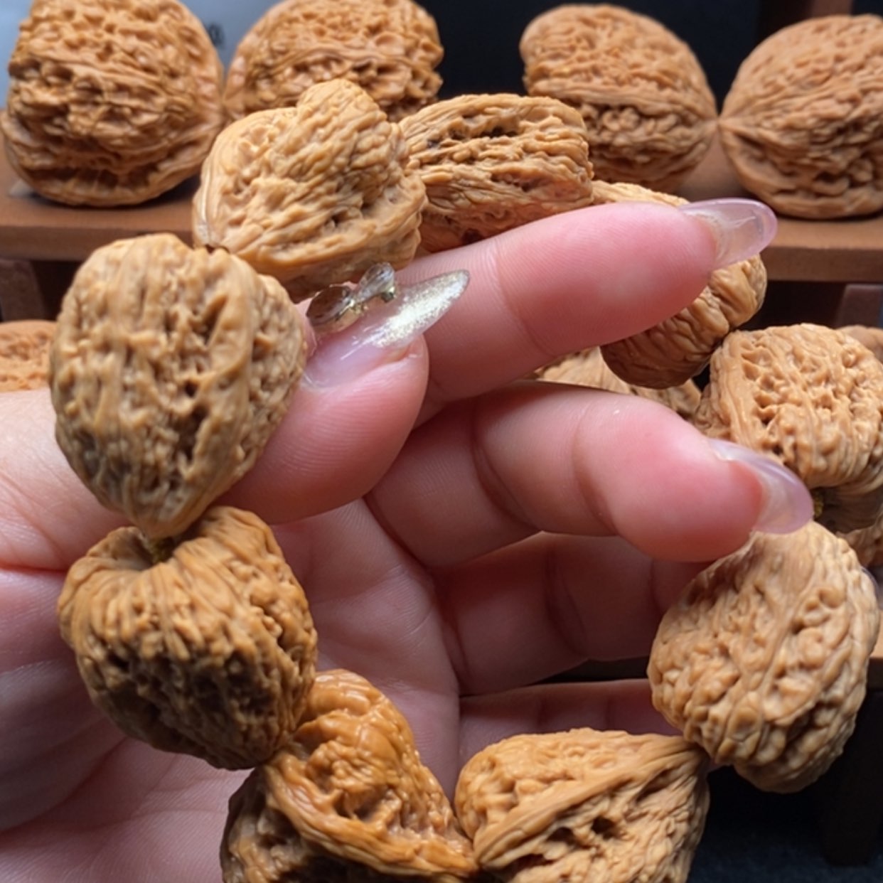 【闪购商品】34。 涿鹿南将石。手串边23