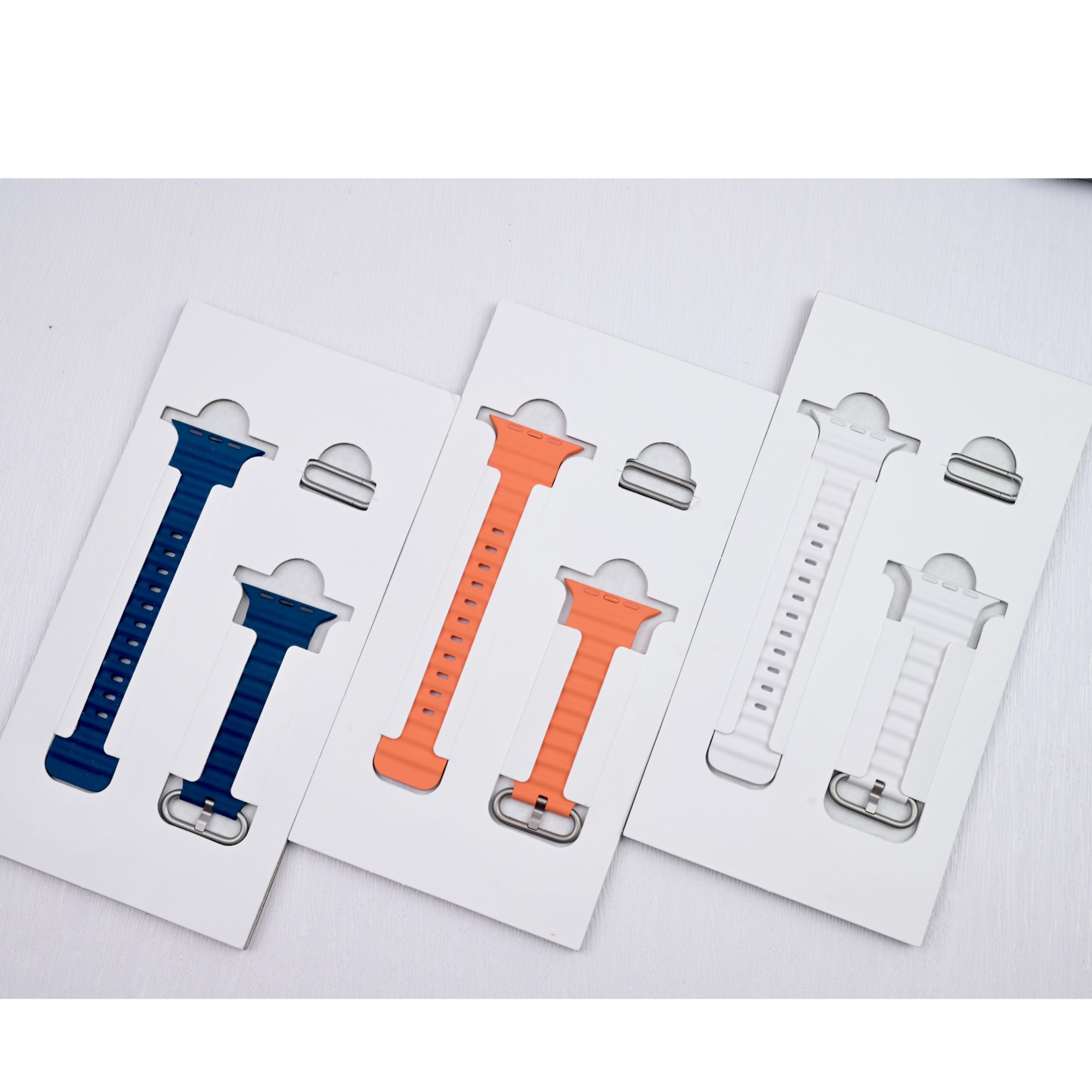 95新 Apple/苹果 AppleWatch Ultra海洋表带游泳潜水钛金属扣