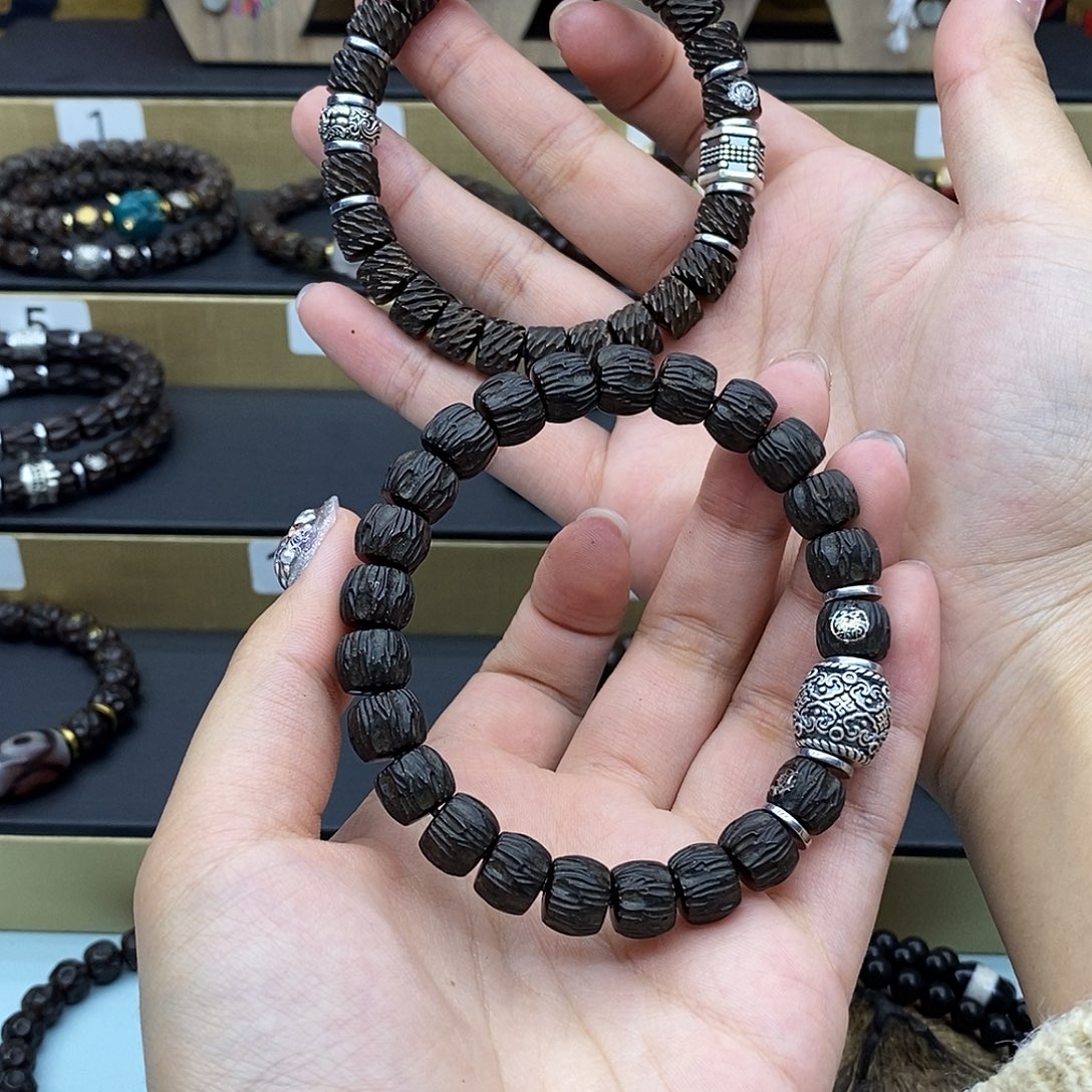 盐***理手串椰蒂原生态10*8百香换配饰换成龙鳞那一套